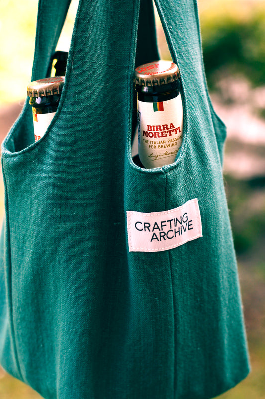 Beer With Me Bag - Green Canvas