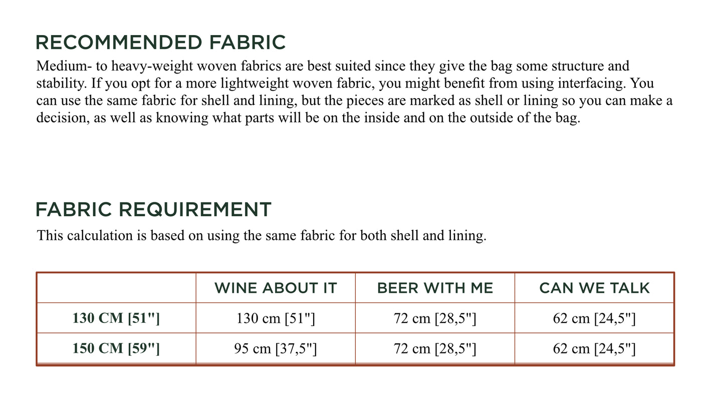 The Cheers Collection - PDF Sewing Pattern